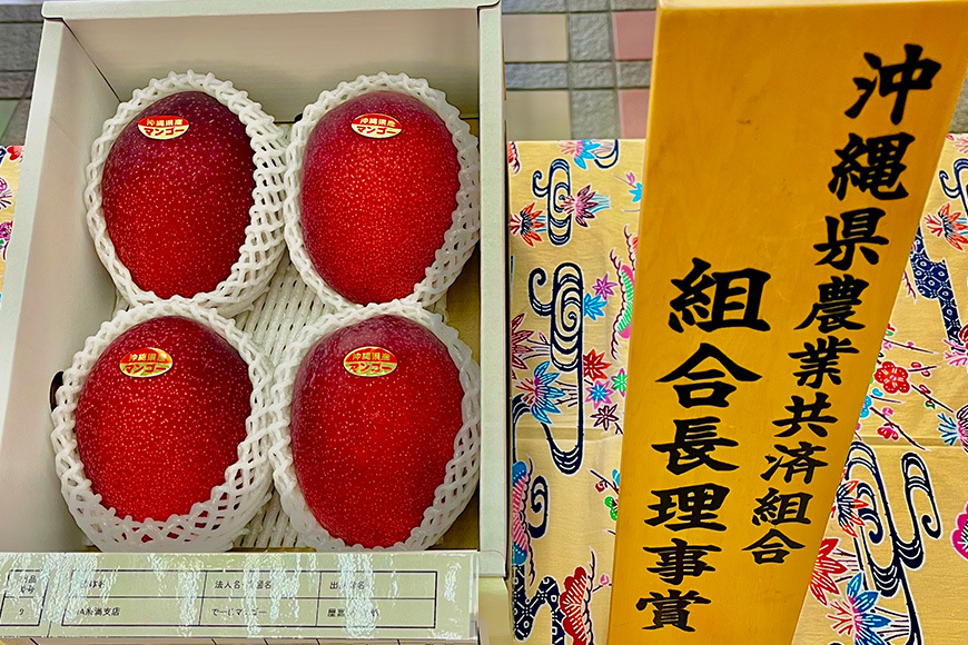 【2026年発送】【令和5年度優秀賞受賞】でーじマンゴーアップルマンゴー1kg (優品) 26-4